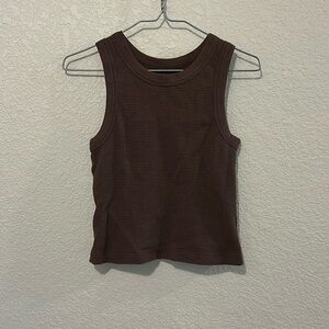 Cropped brown Noble tank